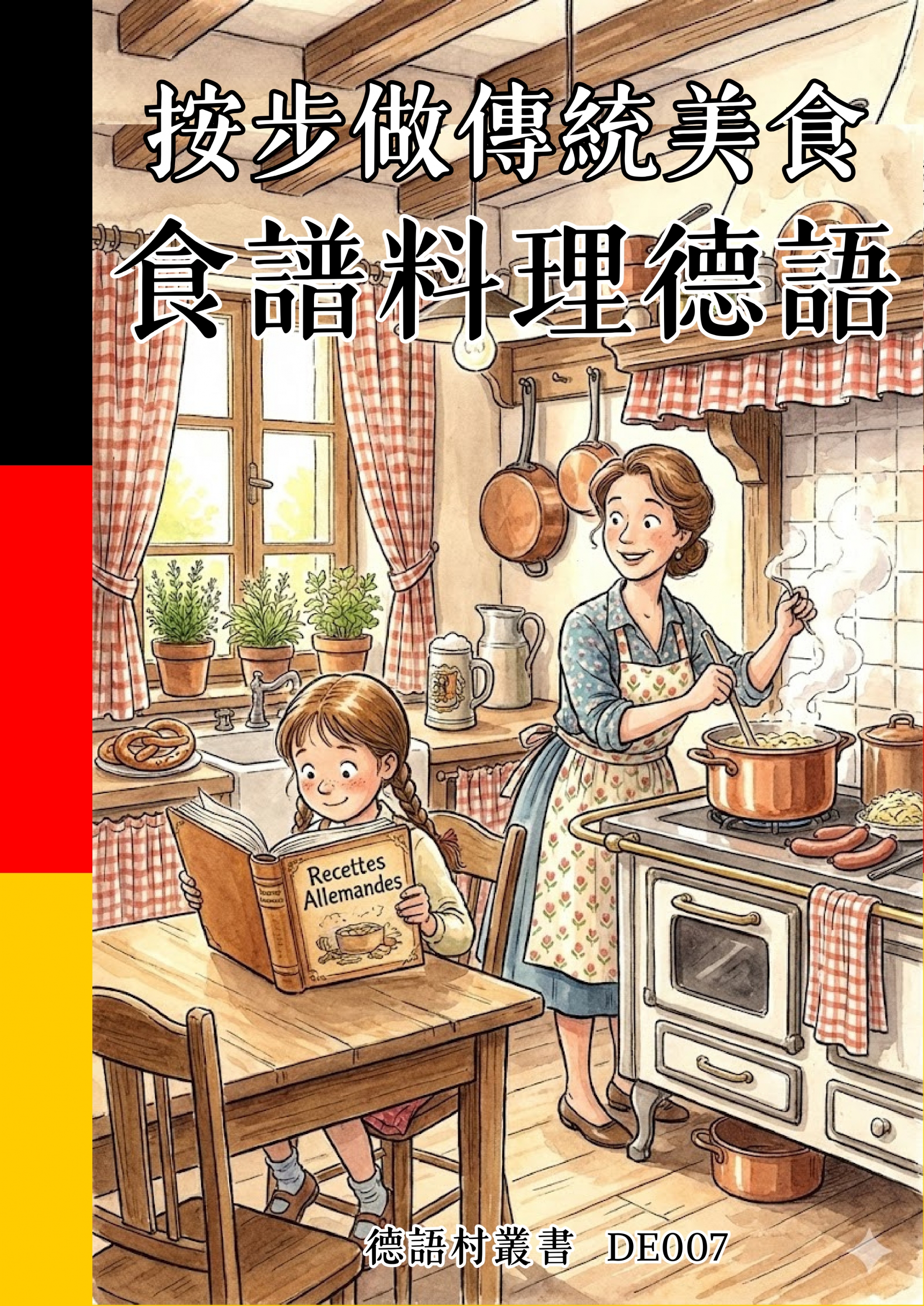 DE007 按步做傳統美食 食譜料理德語 (132頁）