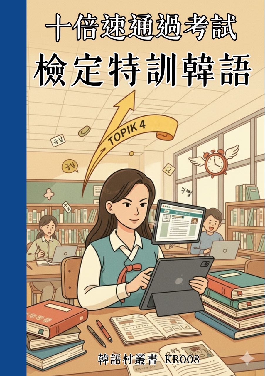 KR008 十倍速通過考試 檢定特訓韓語(TOPIK4) (99頁)