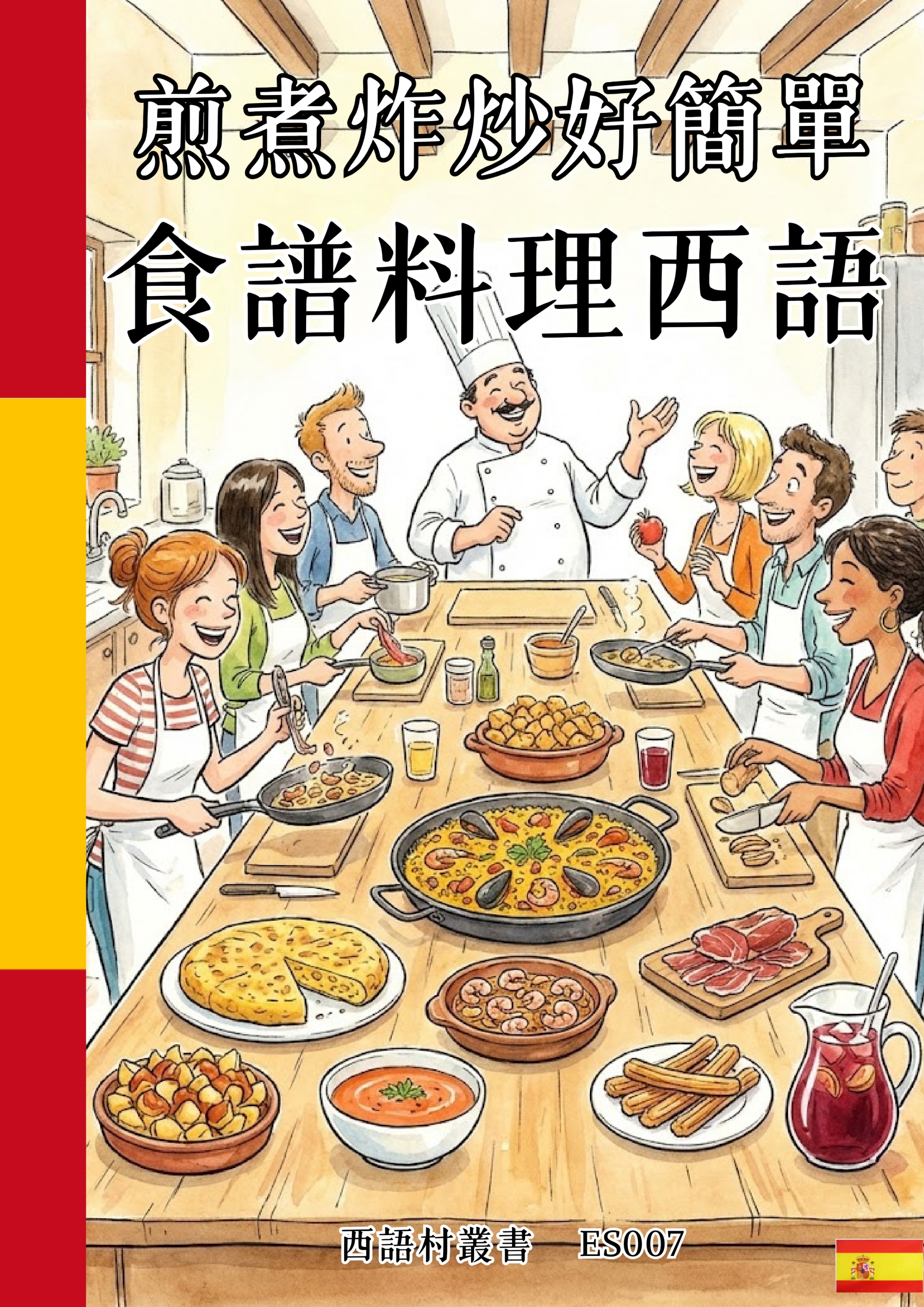 ES007 煎煮炸炒好簡單 食譜料理西語 (121頁）