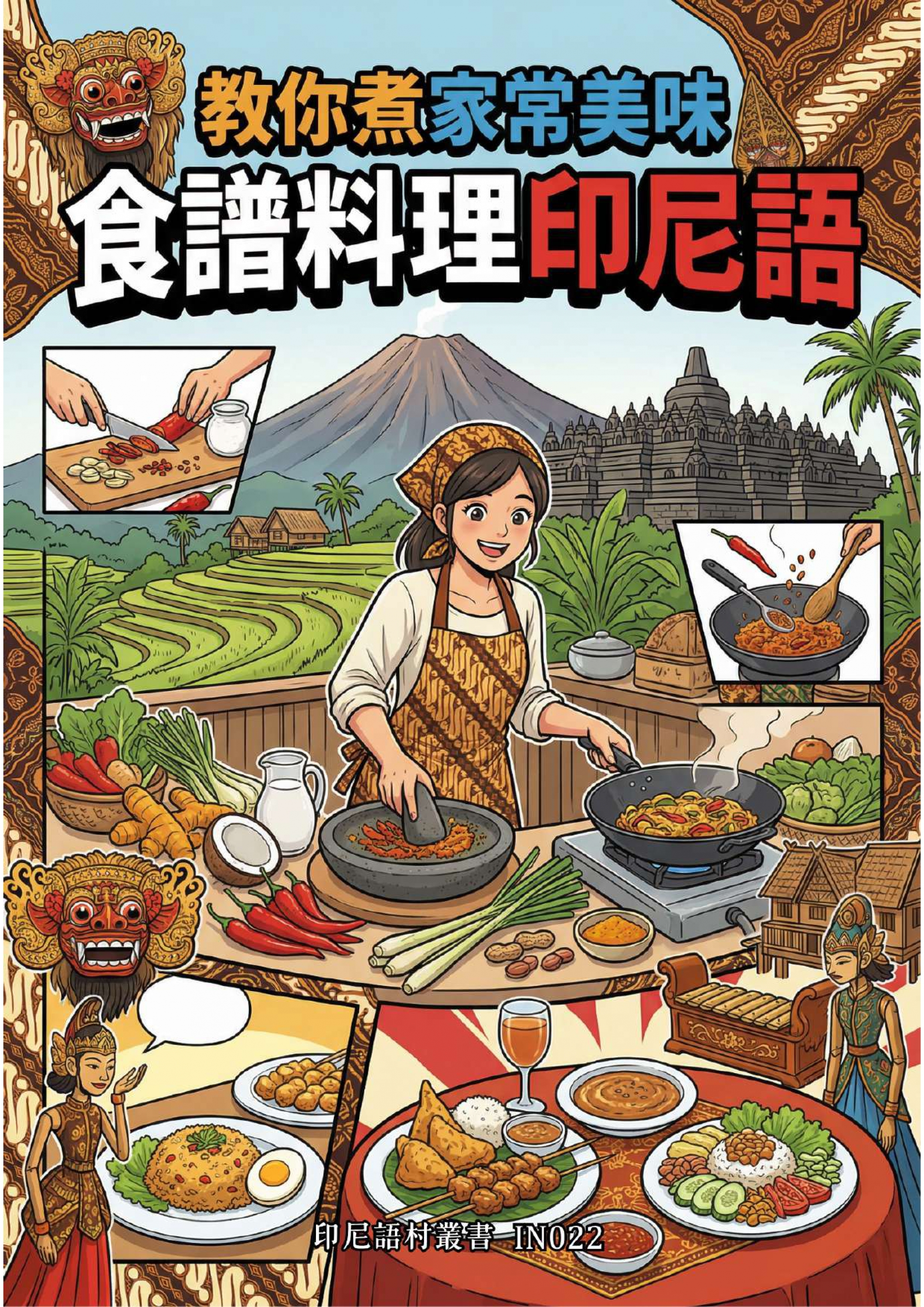 IN022 教你煮家常美味 食譜料理印尼語 (122頁）